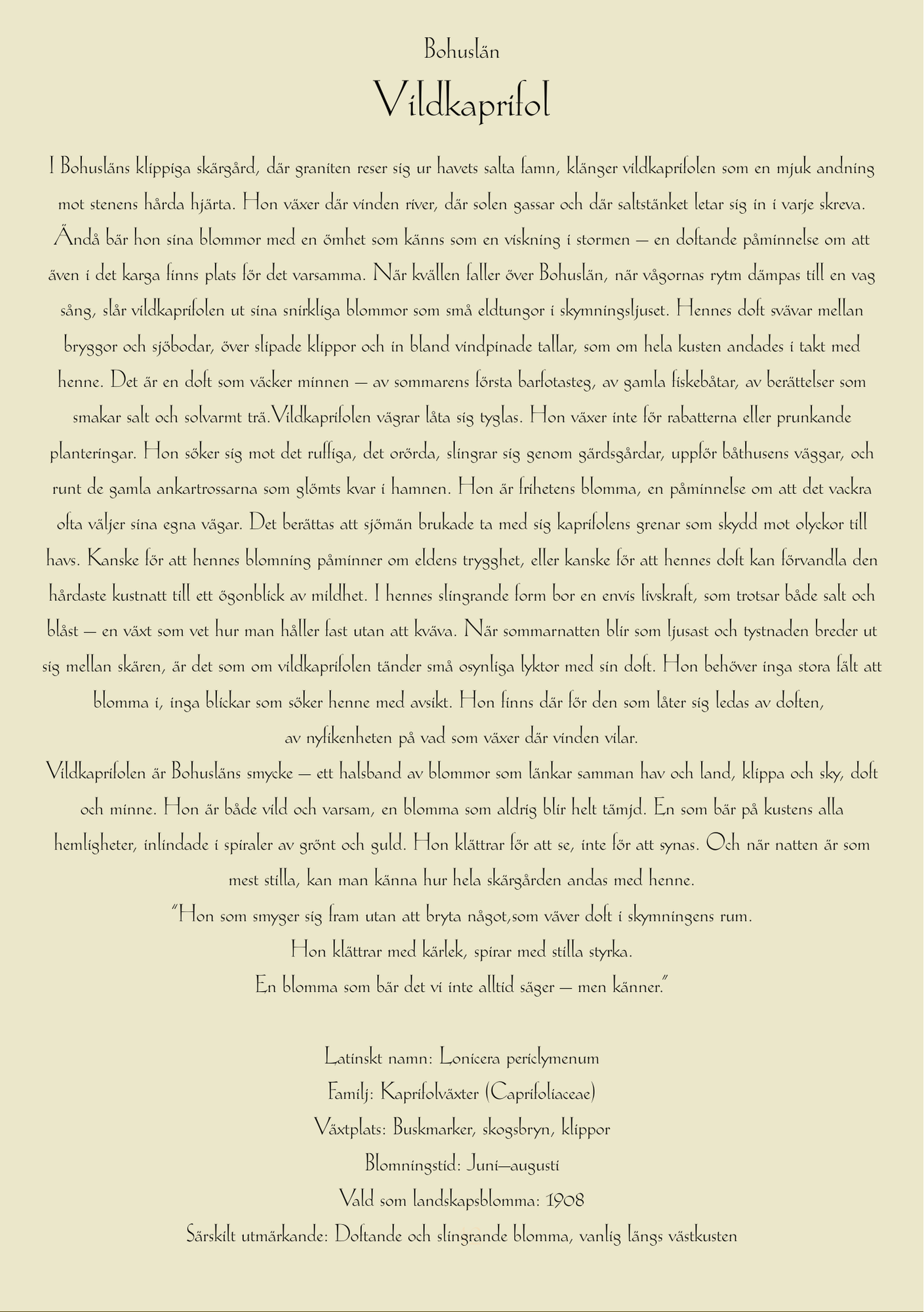 Bohuslän-Vildkaprifol