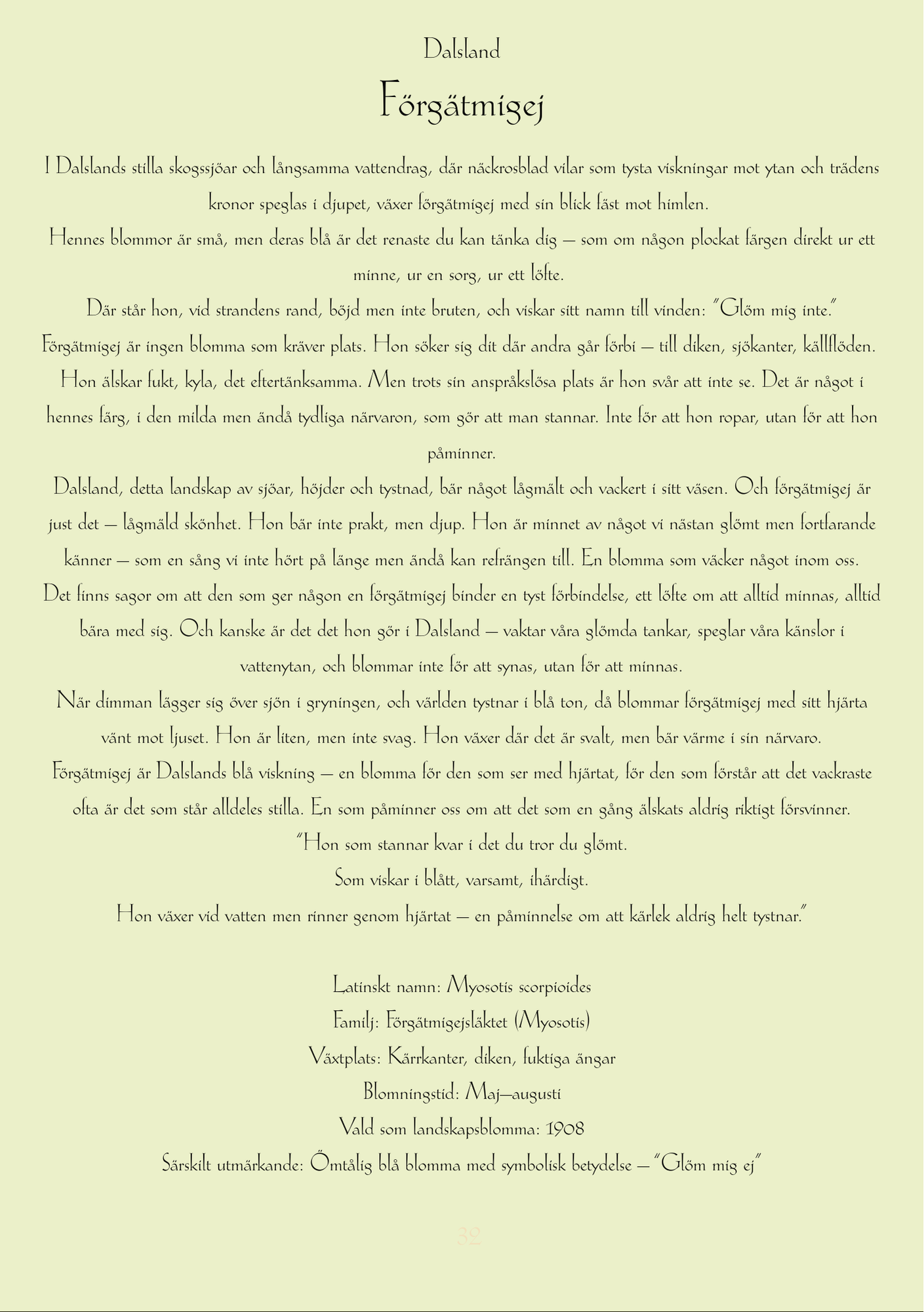 Dalsland-Förgätmigej