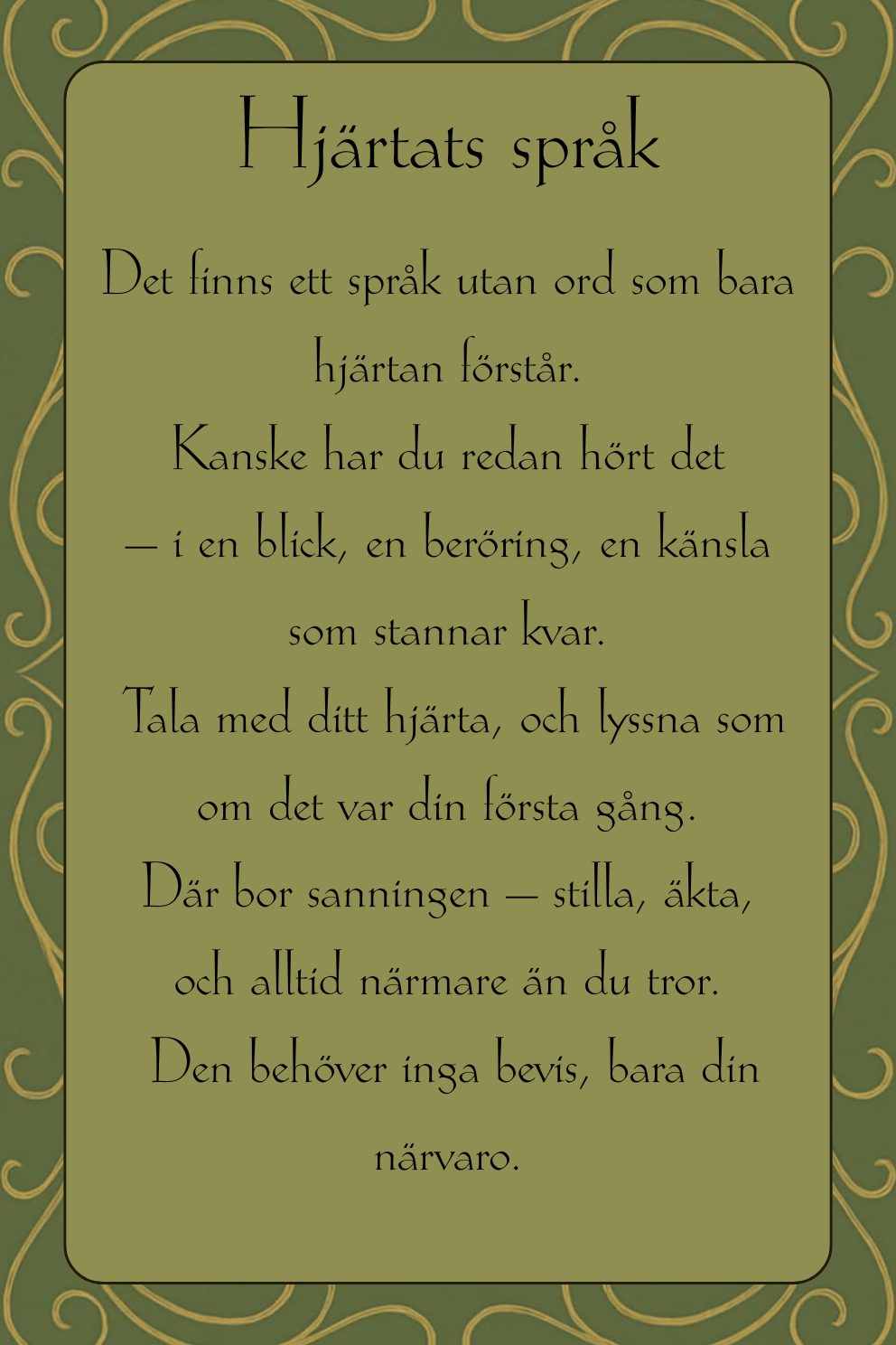 VÄXTERNAS VISKNINGAR - en affirmationskortsamling